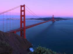 Tramonto sul Golden Gate Bridge